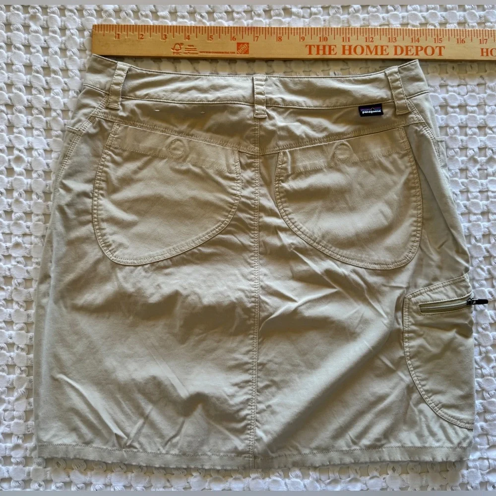 Patagonia Hiking Skirt Womens 2 Tan Outdoor Trail Utility Skirt